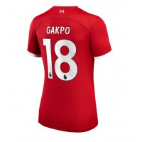 Liverpool Cody Gakpo #18 Domáci Ženy futbalový dres 2023-24 Krátky Rukáv